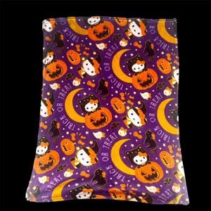 Hello Kitty Pumpkin Witch Halloween 2024 Plush Throw Blanket 40”x 50” Read